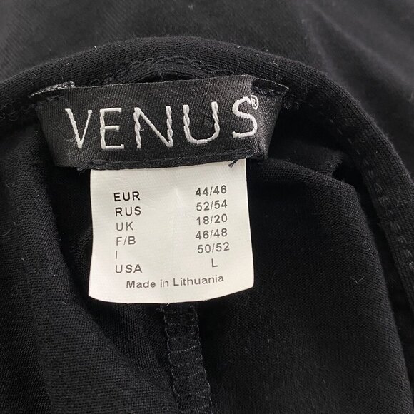 VENUS Women Maxi Dress Size L Black White Halter Wrap Detail Unique 4-8 - Picture 16 of 16